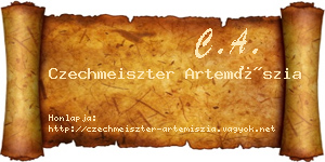 Czechmeiszter Artemíszia névjegykártya